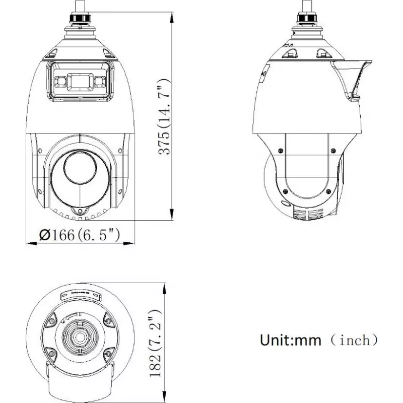 Hikvision DS-2SE4C425MWG-E/14(F0) 4 MP 25x netwerk-PTZ-camera met AcuSense