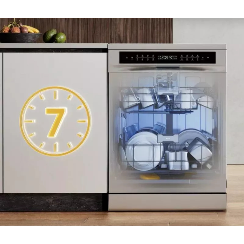 Dreame DZ401 Pro inbouwvaatwasser 15 couverts energieklasse C RVS Wi-Fi