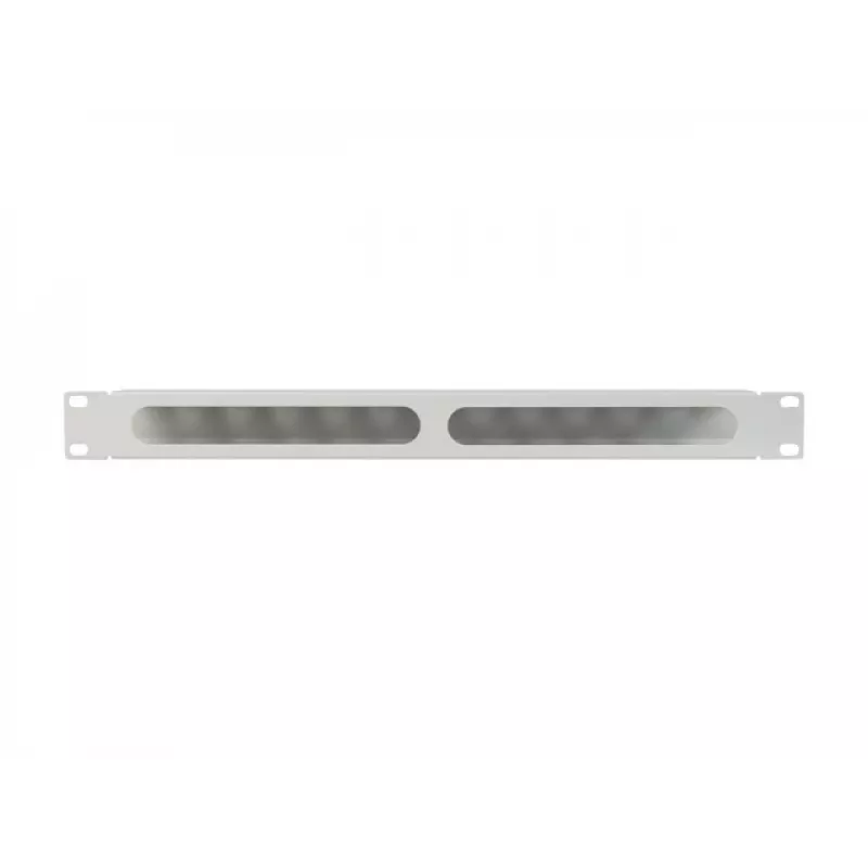Lanberg 19 inch 1U kabelmanagement met afdekking type A grijs