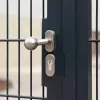 PSG 63.410 vaste ronde deurknop van RVS met ovaal sleutelschild