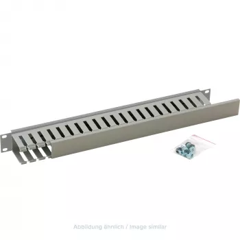 Triton RAC-VP-X02-A1 19 inch 1U eenzijdige kunststof kabelgoot, grijs