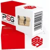 PSG 63.63030.MM messing Euro-profiel dubbelcilinderslot 30/30 mm