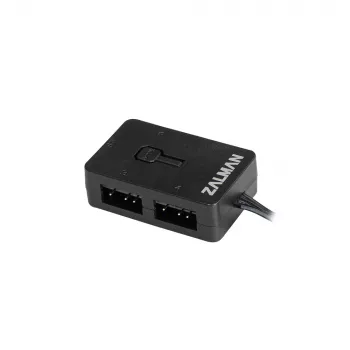 Zalman ZM-4PALC ARGB-controller - 4-poorts Addressable RGB hub met magneetbevestiging