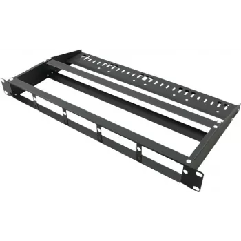 VALUE MPO-paneel voor 3 modules - blindpaneel voor glasvezelcassette - rackmontage - zwart - 1U (19 inch)