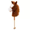 LEAN TOYS stokpaard met galop- en hinnikgeluiden, bruin, 100 cm