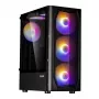 Zalman N4 Rev.1 mid-tower ATX-behuizing met 6 ARGB-ventilatoren, gehard glas, zwart