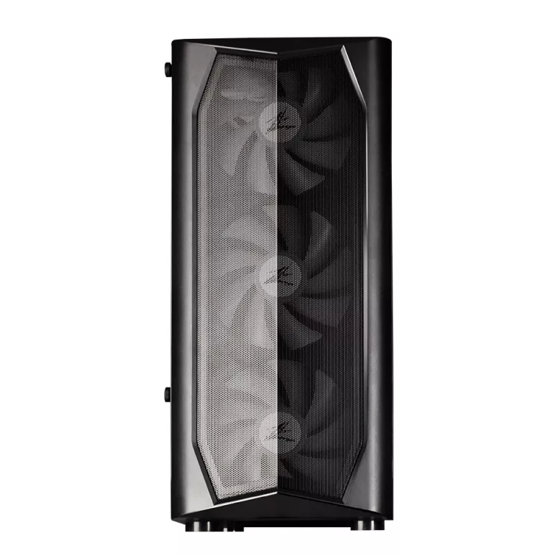 Zalman N4 Rev.1 mid-tower ATX-behuizing met 6 ARGB-ventilatoren, gehard glas, zwart