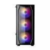 Zalman N4 Rev.1 mid-tower ATX-behuizing met 6 ARGB-ventilatoren, gehard glas, zwart