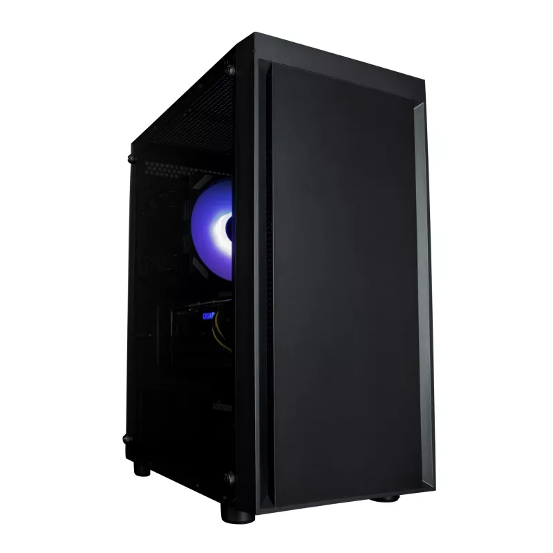 Zalman T3 PLUS mATX mini-tower pc-behuizing, zwart, acrylvenster, 2 ventilatoren