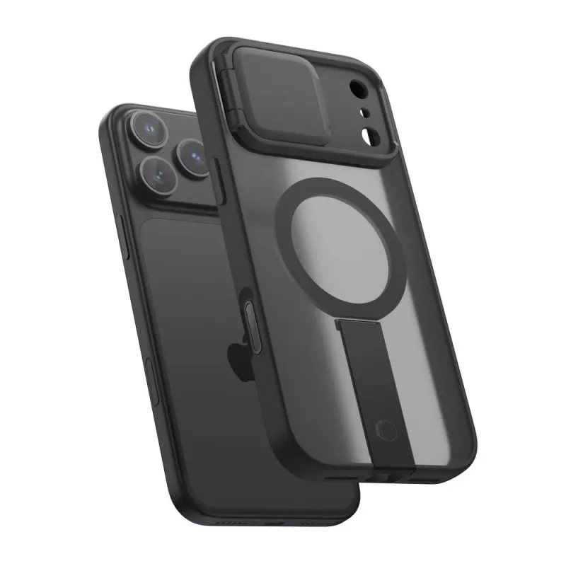 TECH-PROTECT KEVLAR AURA iPhone 17 Pro / 18 Pro hoesje mat zwart