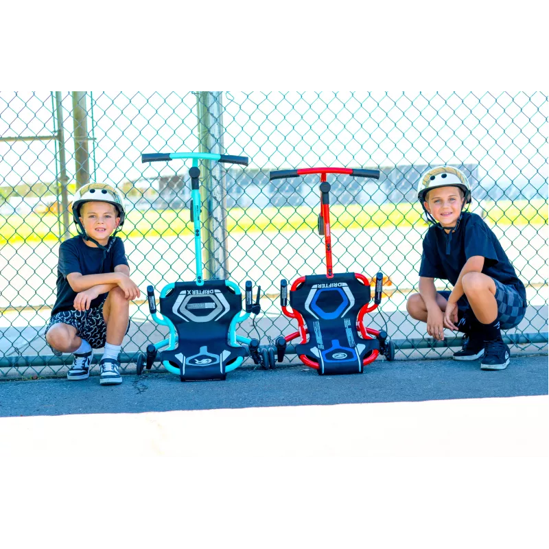 EzyRoller Drifter X beenbediende drift-kart voor kinderen vanaf 4-12+, rood