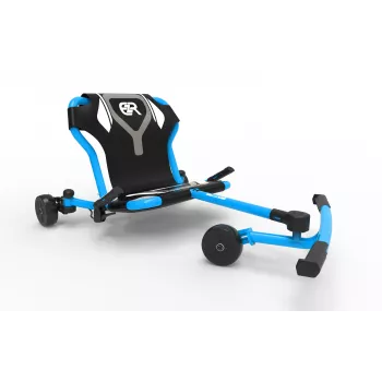EzyRoller Drifter Pro X voetbediende drift-gokart voor kinderen vanaf 10 jaar - blauw
