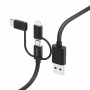 Hama 00201536, 1,5 m, USB A, USB C, USB 2.0, 480 Mbit/s, zwart