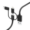 Hama 00201536, 1,5 m, USB A, USB C, USB 2.0, 480 Mbit/s, zwart
