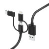 Hama 00201536, 1,5 m, USB A, USB C, USB 2.0, 480 Mbit/s, zwart