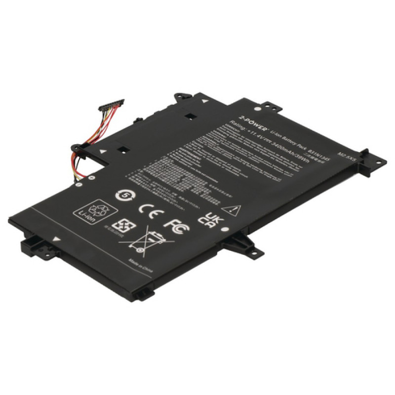 2-Power hoofaccupack voor Asus Transformer Book Flip TP500LA - batterij - 3.400 mAh (2P-0B200-00990100)