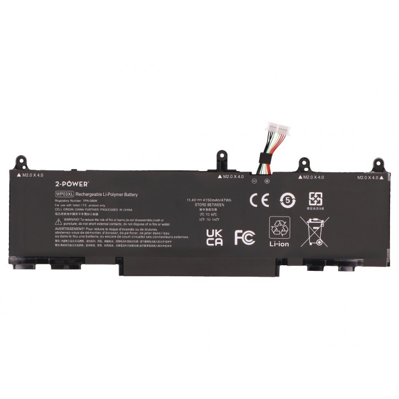 2-Power hoofaccupack HP Elitebook 830 G9 - batterij - 47 mAh