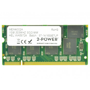 2-power 1GB PC2700 333MHz SODIMM - 1 GB - DDR (2P-31P9835)