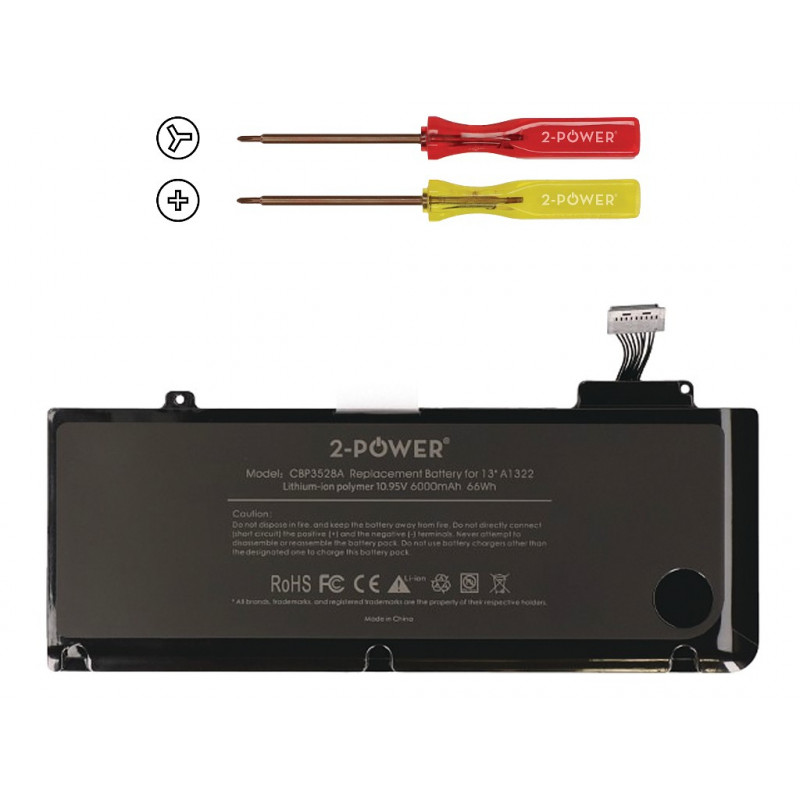 2-power 2P-A1322 - accu - Apple MacBook Pro 13 A1278 - Mid 2009 (EMC2326)