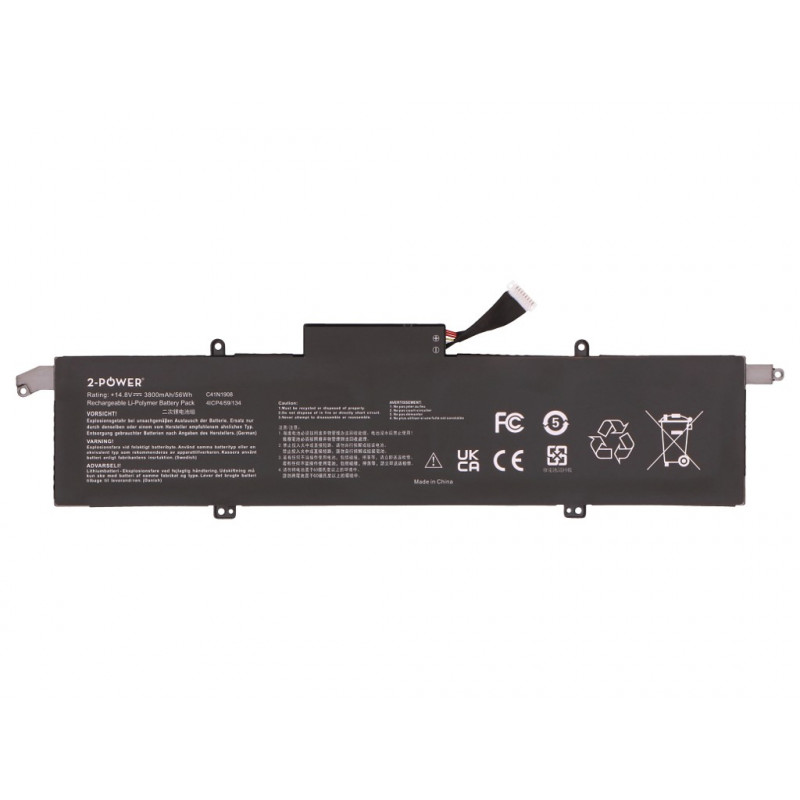 2-Power hoofaccu-pack Asus ROG G14 GA401QEC - batterij - 56 mAh (2P-C41N1908)