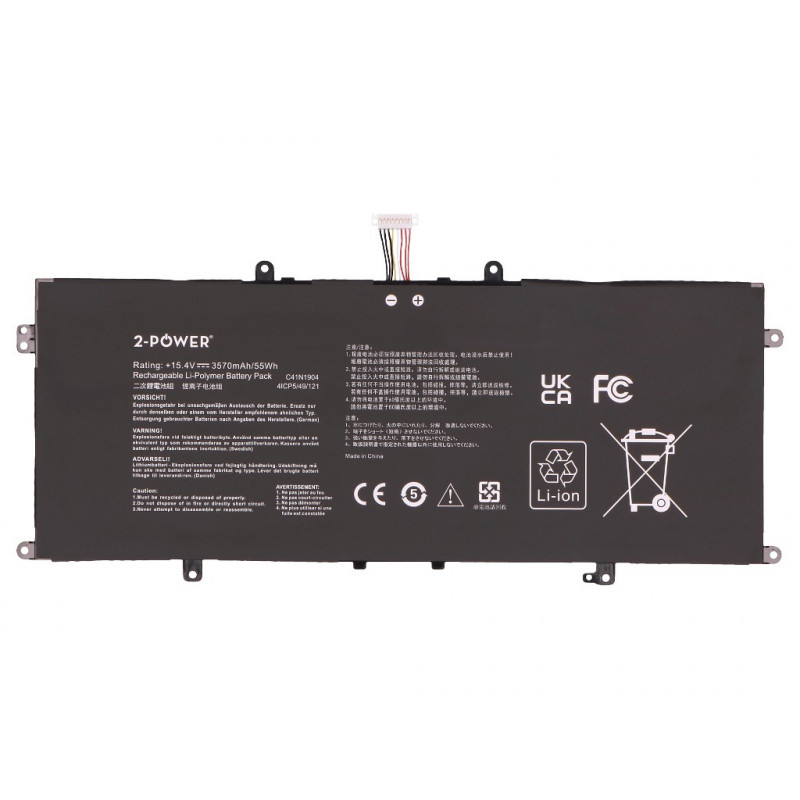 2-power Asus U4700J hoofdbatterij - accu - 49 mAh (2P-C41N1904)