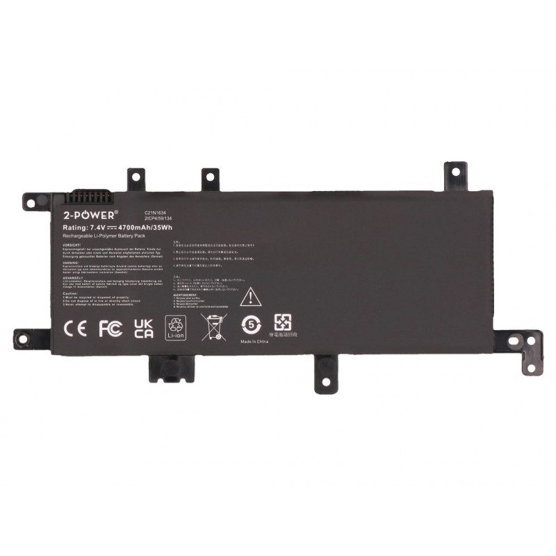 2-power Asus ViviBook R542U hoofaccu-pack - accu - 5.000 mAh (2P-C21N1634)