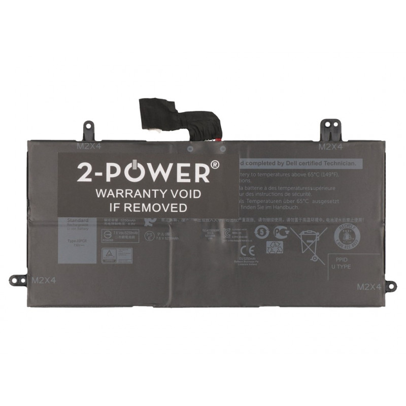 2-power 2P-J0PGR - beeldscherm - batterij 42 mAh 7,6 V