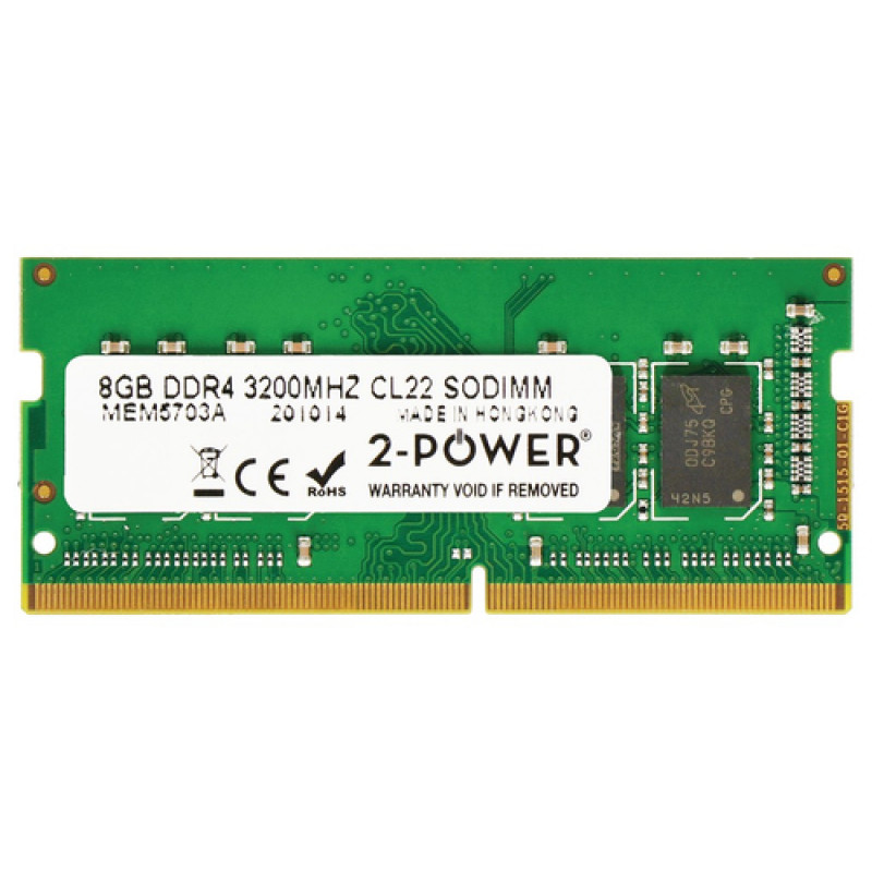 2-power 2P-KF432C16BB/8 - 8 GB - 1 x 8 GB - DDR4 - 3200 MHz