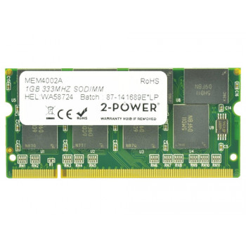 2-power 1GB PC2700 333MHz SODIMM - 1 GB - DDR (2P-KN.1GB0B.003)