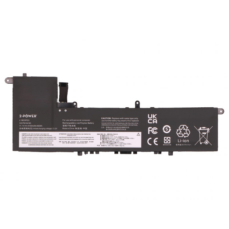 2-power Lenovo IdeaPad S540-13ITL 82H1 hoofdbatterijpack - accu - 46 mAh (2P-L19D3PD3)