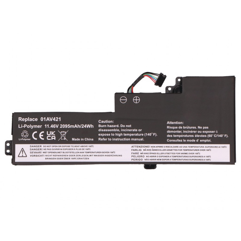 2-power hoofaccu-pack Lenovo ThinkPad T470 - batterij - 2.000 mAh (2P-SBB0N18149)