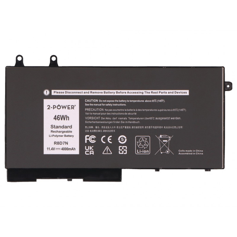 2-Power Dell Latitude 5400 hoofaccupack - accu - 46 mAh (2P-TNT6H)