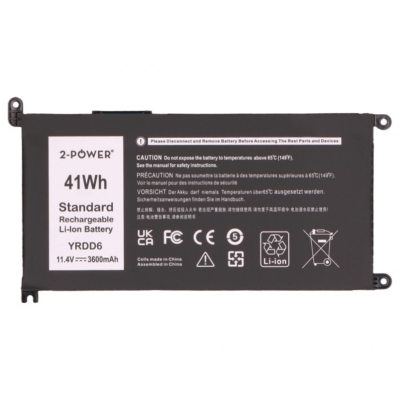 2-Power hoofaccu Dell Inspiron 3579 - batterij - 41 mAh (2P-TRDD6)