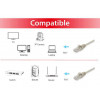 Equip patchkabel Cat6A U/UTP 2xRJ45 1,50m beige LSZH polyzak