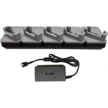 Zebra handheld-oplaadkit - voor apparaten met robuuste hoezen - Ethernet - uitgangsaansluitingen: 5 - 48,3 cm (19 inch)