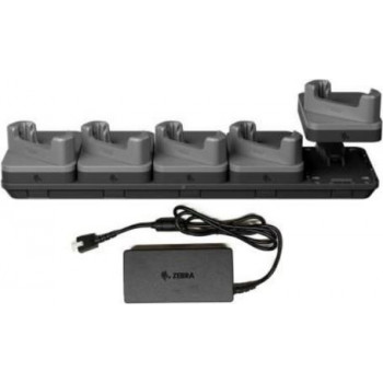 Zebra handheld-laadstation - voor apparaten zonder robuuste behuizing - uitgangsaansluitingen: 5 - 48,3 cm (19 inch)