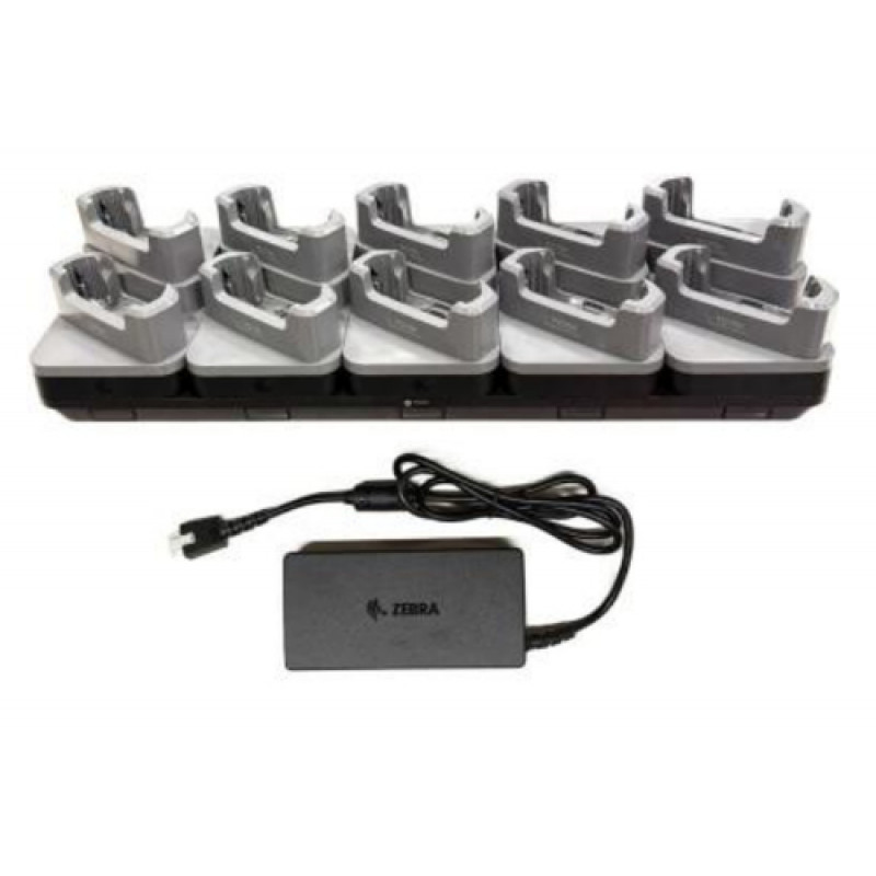 Zebra handheld-laadstation - uitgangsaansluitingen: 10 - 48,3 cm (19 inch)