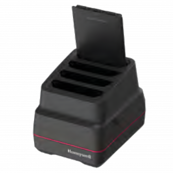HONEYWELL CT70 QBC. Voor het opladen van maximaal 4 batterijen. Compatibel met CT70 standaard draadloze en Extended-batterij. Kit bevat quad-batterijoplader (Cup: CT70-QBC-UCP) voeding en netkabel moeten apart worden besteld