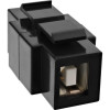 InLine USB 2.0 snap-in inzetstuk - USB A bus/ B bus - zwarte behuizing