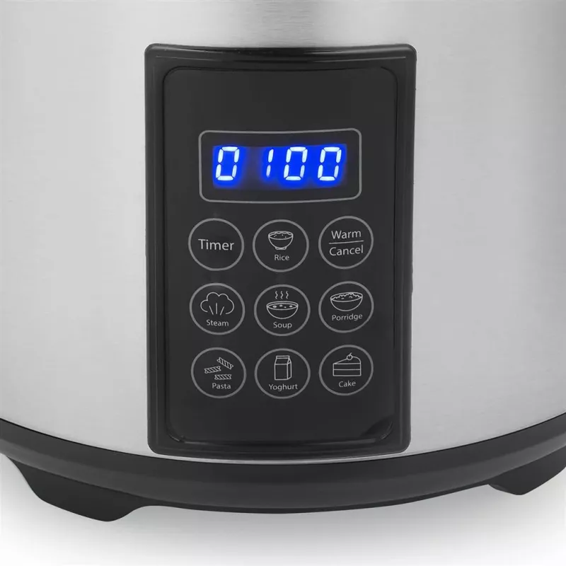 Tristar digitale rijst- en stoomkoker | RK-6138 | 900 W | 2,2 L | 7 programma's | grijs