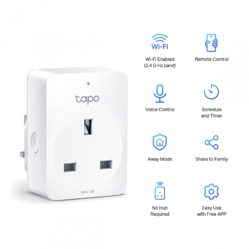SMART HOME WIFI SMART PLUG/TAPO P100(1-PACK) TP-LINK
