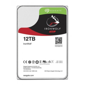 Bundel SEAGATE NAS HDD 4x12TB IronWolf 7200rpm 6Gb/s SATA 256MB cache 3,5 inch 24x7 CMR voor NAS en RAID rackmount-systemen BLK