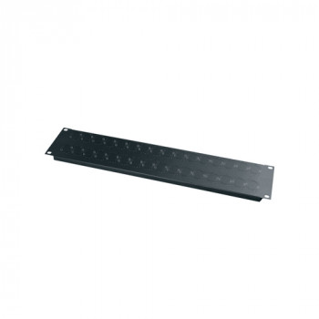 Vaddio Middle Atlantic - uitbreekplaat voor aansluiting - zwarte poedercoating - 2U - 48,3 cm (19 inch)