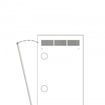Middle Atlantic Products Middle Atlantic WR-serie WR-RAP-24 - rackpaneel - achterzijde - zwart - 24U - 48,3 cm (19 inch)
