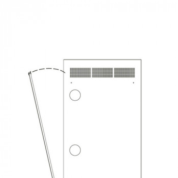 Middle Atlantic Products Middle Atlantic WR-serie WR-RAP-24 - rackpaneel - achterzijde - zwart - 24U - 48,3 cm (19 inch)