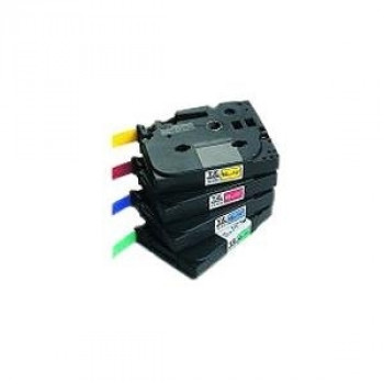 Brother TZ435 - wit op rood - rol (1,2 cm)
