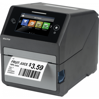 SATO CT412LX TT305 - USB&LAN - EU/UK - direct thermisch/thermotransfer - POS-printer - 305 x 305 DPI - 6 ips - 0.08 - 0.19 µm - 12,8 cm