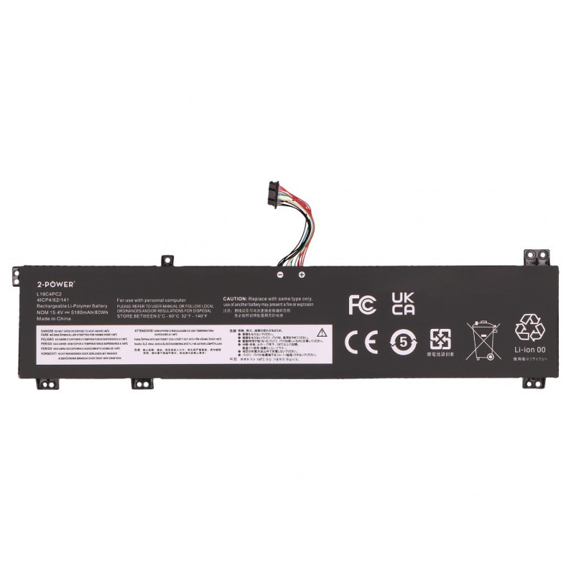 2-POWER Hoofdaccupack Lenovo Legion 5-15IMH05H 81Y6 - Accu - 80 mAh (2P-L19M4PC2)