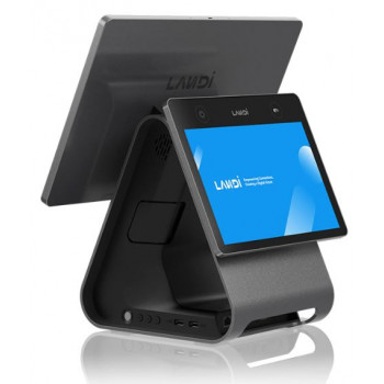 LANDI GLOBAL C20Pro-GMSECR - 4GB+64GB 80mm printer - dual display 15 inch + 10.1 inch PREMIUM CFD