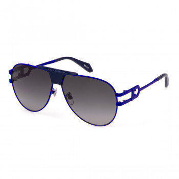 JUSTCAVALLI unisex zonnebril SJC095-6201HR vierkant zwart grijs verloop 62mm